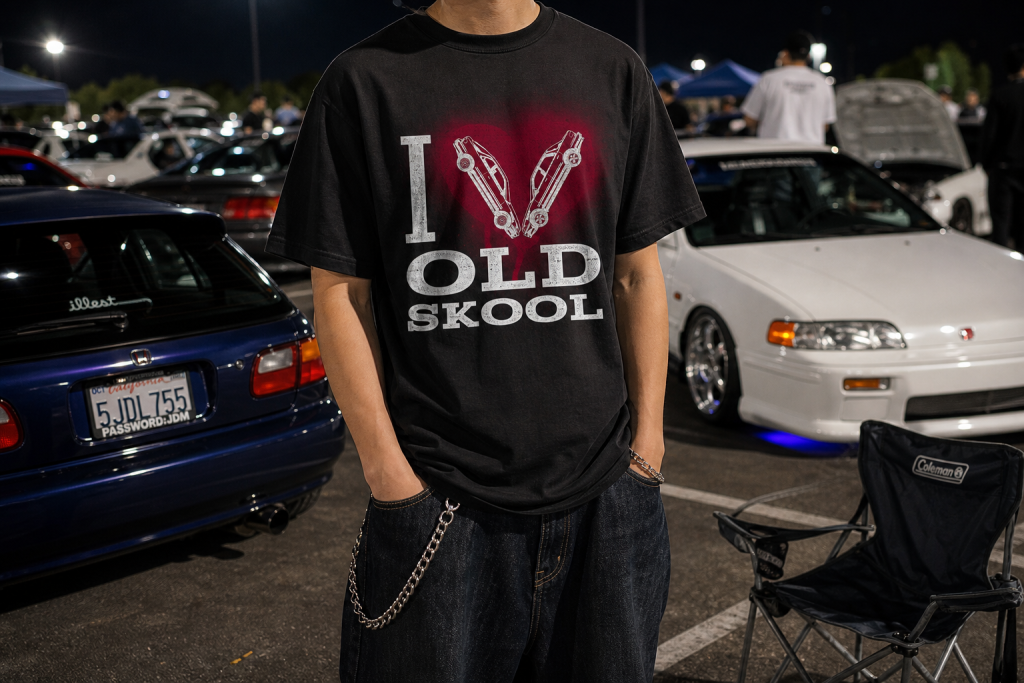 I Love Old Skool DA DB Integra t-shirt graphic