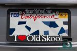 I Love Old Skool. License Plate Frame - Original - Image 2
